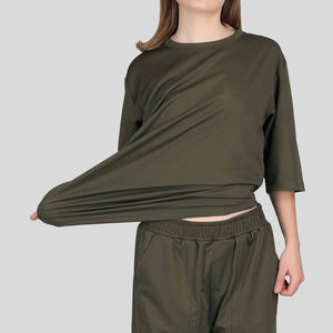 Nouveau design 2026 – T-shirts streetwear amples et respirants en 100 % coton pour femme, idéaux pour l'été, avec options OEM/ODM - Product Image 5