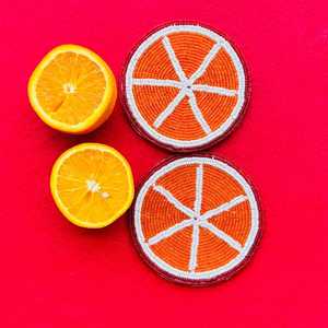 Handmade Glass <b>Beads</b> Square <b>Coasters</b>-Classic Design Polyester Backing (4x4 Inch) MS HANDICRAFT Portable Customized Church - Product Image 1