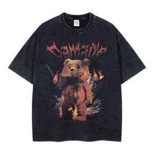 Camiseta de Hombre Personalizada, Nueva Llegada, de Alta Calidad, Estilo Vintage, Lavado Ácido, 100% Algodón, 300g, Corte Holgado, Estilo Casual Urbano - Product Image 2