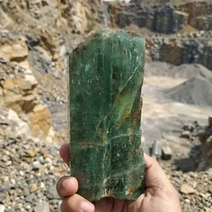 BAITHU GEMS MINERALS Véritable Aquamarine Naturelle de Karur Polie, Cristal Vert Foncé de Qualité Supérieure, Personnalisé pour la Guérison Spirituelle - Product Image 5