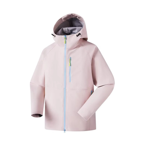 Custom Coated SoftShell Windbreaker Solid Outdoor <b>Jacket</b> <b>Zipper</b> Windproof Breathable Waterproof Recyclable Plus Size Men's - Product Image 5