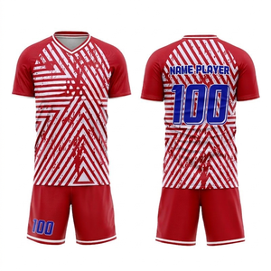 Maillots de football personnalisés, ensembles d'uniformes de football, kits d'équipe en gros, séchage rapide, fourniture OEM - Product Image 4