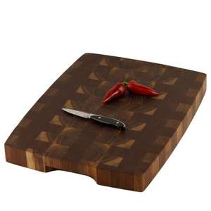 Tabla de cortar rústica de madera natural para cortar frutas, verduras y carne. Nueva tabla de cortar y para charcutería. Accesorios de cocina. - Product Image 1