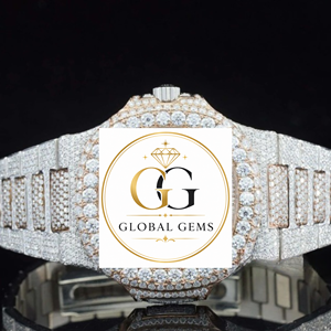 Excellent Quality Silver Iced Out Diamond Wrist Watch With Hip Hop Fashion Diamond Look Available at Factory Price - Product Image 2