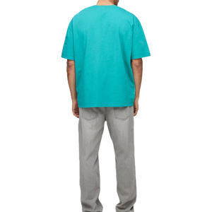 T-shirt pour homme en coton 100% effet délavé, coupe ample, imprimé, nouvelle collection, design personnalisé, durable. - Product Image 6