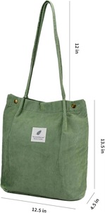 Sac fourre-tout bohème en toile, best-seller, avec fermeture éclair, poignées renforcées, résistant à l'eau, idéal pour l'été, la plage, le shopping et les voyages - Product Image 3