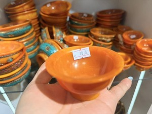 Bol à salade en bois népalais en résine époxy polie avec options de logo et de taille personnalisés, bol bouddhiste traditionnel - Product Image 3