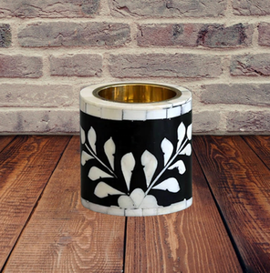 Wholesaler Medkhan Durable Silver Oud Burner Bone Inlay Tea Light Holder Bakhoor Incense Dream <b>Crafts</b> India Handmade OEM Design - Product Image 1