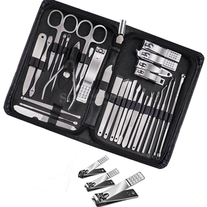 Kit de manucure et pédicure classique en acier inoxydable de qualité supérieure, durable, ensemble complet de soins, outils à prise confortable, pour adultes - Product Image 3