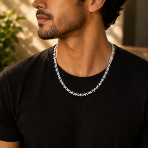Collier Hip Hop personnalisé en or rose plaqué, saphir et moissanite VVS1 glacés, diamant rond brillant certifié GRA - Product Image 3