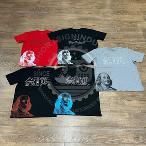 T-Shirt Personalizzate Skysdalimittt 230gsm Vintage 100% Cotone Lavorato a Maglia Vestibilità Regolare Asciugatura Rapida <span class=keywords><strong>Abbigliamento</strong></span> Sdl per Uomo - Product Image 5