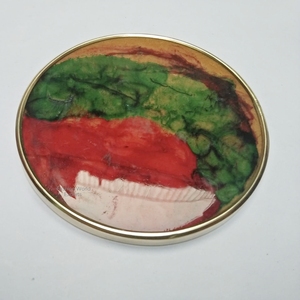 Sous-verre de forme carrée en marbre, support en émail brun, porte-tasse à thé ou à café imprimé, sous-verres en liège et bois, vente à chaud - Product Image 3