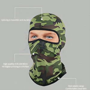 Balaclava en Spandex/Polyester Extensible et Résistant au Vent, Conception Confortable et Respirante, Équipement de Sécurité Personnalisable pour le Cyclisme - Product Image 4