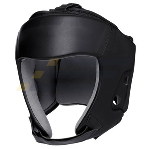 Wholesale Low Price Adults Men Women Sport Full Face Head Guard Adjustable Leather PC Material For <b>Boxing</b> Sport Activities - Product Image 3