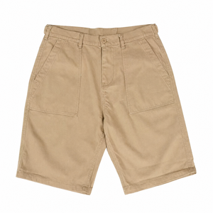 Shorts d'été pour hommes 100 % coton, à braguette zippée, couleur unie, confortables, respirants, anti-plis, style vintage, taille mi-haute, longueur genou, haute qualité - Product Image 1