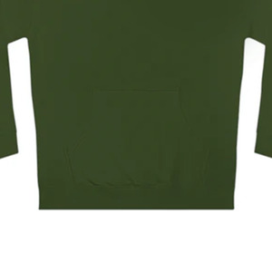 Sweat-shirt à capuche vert surdimensionné pour filles, en molleton brossé doux, style décontracté, vente en gros, exportation directe usine - Product Image 3