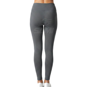 Custom Logo Printed Design Women <b>Leggings</b> <b>Slim</b> Fit Elastic Waist Solid Breathable Eco-Friendly Factory Direct Sale Yoga Gym Wear - Product Image 2