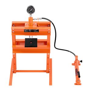 Pressa Idraulica da Officina da 10 Tonnellate, Stabile, per Garage, con Base a H Regolabile e Piastra di Pressione a H con Cuscinetto Stabile - Product Image 1