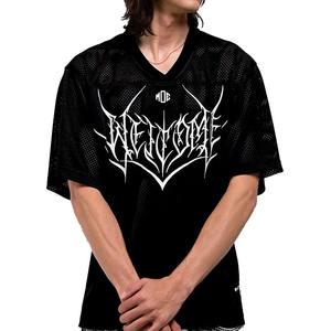 Camiseta Deportiva Ligera con Diseño Gráfico de Fútbol Americano, Cuello en V, Estilo Urbano, Personalizable al por Mayor para Hombre, Servicios OEM - Product Image 3