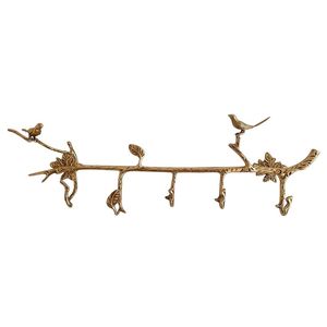Porte-manteau mural décoratif en métal Golden Shell, style classique, lot de 2, pour salle de bain - Product Image 4