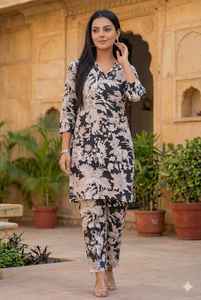 Premium Cotton Cord Set with Mirror & Hand Work Women Ethnic Fashion for Best Wholesale Price - Product Image 5