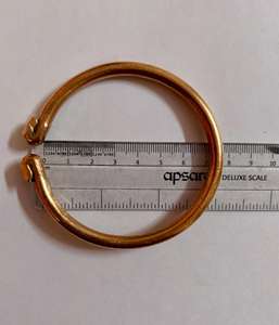 Brazalete de Cobre Puro para Hombre, Joyería Espiritual para Kriya y fines Astrológicos, 57 gramos de Cobre Sólido - Product Image 6