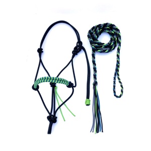 Custom Logo Rope Horse Halter Heavy Duty Outdoor Horse Gear Direct Factory - Product Image 1