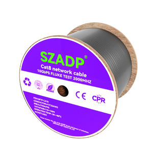 <span class=keywords><strong>สาย</strong></span>เคเบิลเครือข่าย CAT7 CAT 8 2000mhz <span class=keywords><strong>ราคา</strong></span>ต่อเมตร SFTP CAT8 <span class=keywords><strong>สาย</strong></span>เคเบิลแบบป้องกันสองชั้นสำหรับภายนอกอาคาร 1000 ฟุต <span class=keywords><strong>สาย</strong></span>อีเธอร์เน็ตแลน CAT8 ทองแดง - Product Image 4