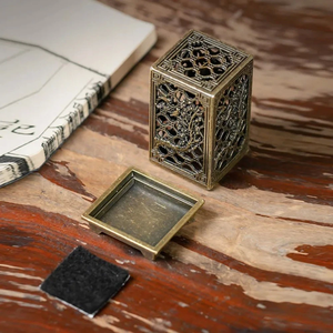 Handmade Metal Bakhoor Incense Burner Arabic Oud <b>Holder</b> for Religious Luxury Home & Hotel Decor Eco-friendly Customizable - Product Image 6