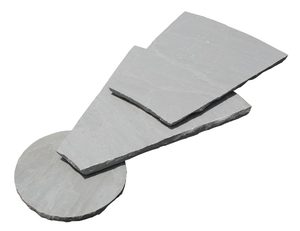 Kit de pavés circulaires en grès gris Kandla GROCON, design moderne, grès indien naturel, pour jardin et extérieur (1,8 m x 2,4 m) - Product Image 2