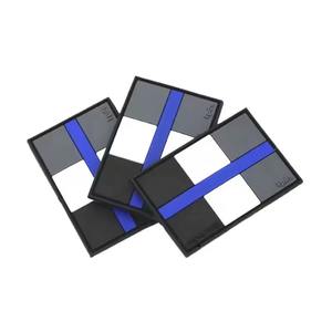 Patch en caoutchouc de silicone personnalisé haut de gamme, fait main, gaufré, sans repassage, à coudre, avec sequins tissés et gaufrés, pour logo de vêtement, thermocollant - Product Image 6