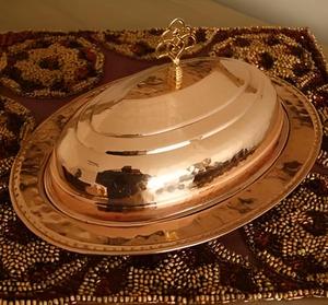 Stylish Butter <b>Storage</b> Dish with Lid and Elevated Tray Premium Tableware Container for <b>Kitchen</b> Counter Dining Serving Organizer - Product Image 1