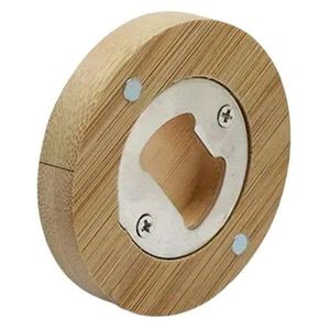 Creative Solid Wood Fridge Magnets Bottle <b>Opener</b> Magnetic Fridge Magnets - Product Image 3