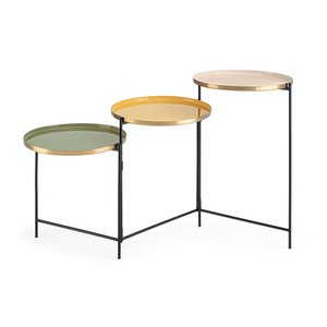 Luxury Home Furniture Handmade Metal Coffee <b>Table</b> with Italian Style Marble Top - Product Image 2