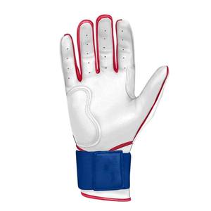Gants de frappeur de baseball personnalisés de haute qualité pour droitiers, en polyester/coton, pour adultes, avec logo personnalisé, fermeture auto-agrippante, légers - Product Image 3