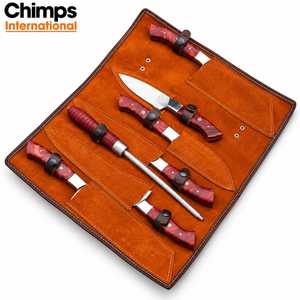 Ensemble de 7 couteaux de cuisine faits à la main, lame en acier inoxydable J2, manche en résine, couteau de chef, couteau à découper, durable |   Aiguiseur de couteaux - Product Image 3
