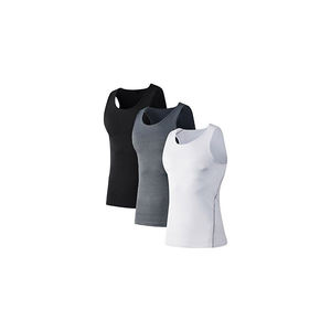Custom Logo Quick Dry Fitness <b>Men</b> Gym <b>Singlet</b> Mesh Breathable Muscle Tank Top Wholesale OEM ODM Manufacturer Factory Direct - Product Image 1