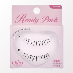 Caja de extensiones de pestañas coreanas K-Beauty Olrio Pearl Mascara Eyelash Ready Kit Set Idol Mix 8-9mm 1 pieza - Product Image 3