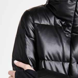 Vente directe usine – Doudoune d'hiver style urbain pour femme, haute qualité, rembourrée en coton, imprimée, OEM - Product Image 4