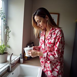 Infinite Horizon of Blooming Grace y Ethereal Craft Camisa de manga larga con pantalones elásticos - Product Image 1