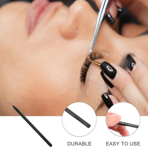 อุปกรณ์ยกขนตาปลายแหลมเหล็ก สีดำ สำหรับต่อขนตาและยกขนตา - Product Image 6