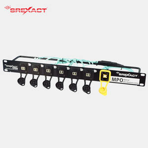 SREXACT SFPB-12M3-MPOM-6600 Panneau de brassage fibre optique MPO 12 ports 1U 2mm d'épaisseur OM3 pour montage en rack, pour utilisation intégrée en concert - Product Image 3