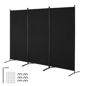 Paravento Pieghevole a 3 Pannelli dal Design Semplice, Divisorio Portatile Autoportante per Privacy in Casa e Ufficio - Product Image 1