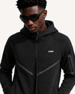 Chaqueta Deportiva Personalizada para Hombre, con Capucha y Cierre Completo, Ligera, para Correr, con Estampado Animal Bordado - Product Image 3