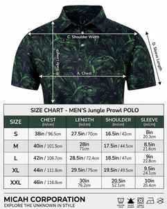 เสื้อโปโลแขนสั้นผู้ชายพิมพ์ลายไดโนเสาร์และใบไม้ ผ้าทอระบายอากาศได้ดี สไตล์ลำลอง ทรงปกติ - Product Image 3