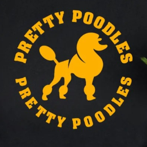 T-shirt à imprimé graphique pour femmes PRETTY POODLES, noir, décontracté, manches courtes, col rond, haut tendance, streetwear, vêtements personnalisés - Product Image 5