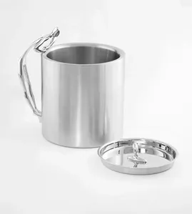 Enfriador de Champán Decorativo de Lujo Hecho a Mano para Diseño de Interiores Contemporáneo, Almacenamiento de Bebidas y Excelencia en Hostelería Zahid - Product Image 1