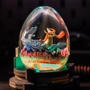 Lámpara de resina personalizada, lámpara de resina, luz nocturna personalizada, lámpara de epoxi de Pokémon, lámpara art déco, regalo personalizado, regalo hecho a mano - Product Image 3