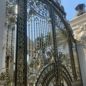 Puerta Ornamental de Hierro Forjado, Diseño Clásico y Moderno, Puerta Metálica Personalizada para Jardín, Villa, Entrada Residencial - Product Image 1