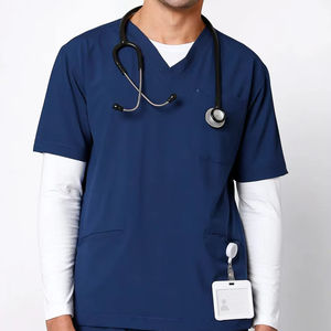 Camisetas Médicas Personalizadas al por Mayor con Logotipo, Camisetas Elásticas para Enfermeras, Uniformes Médicos para Hombre - Product Image 2